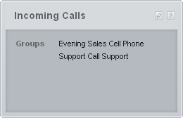web incoming calls